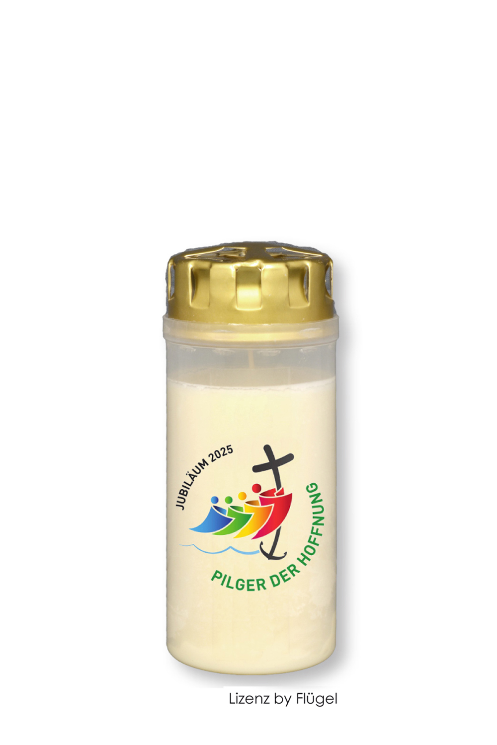 Öllicht mit Golddeckel Motiv Heiliges Jahr