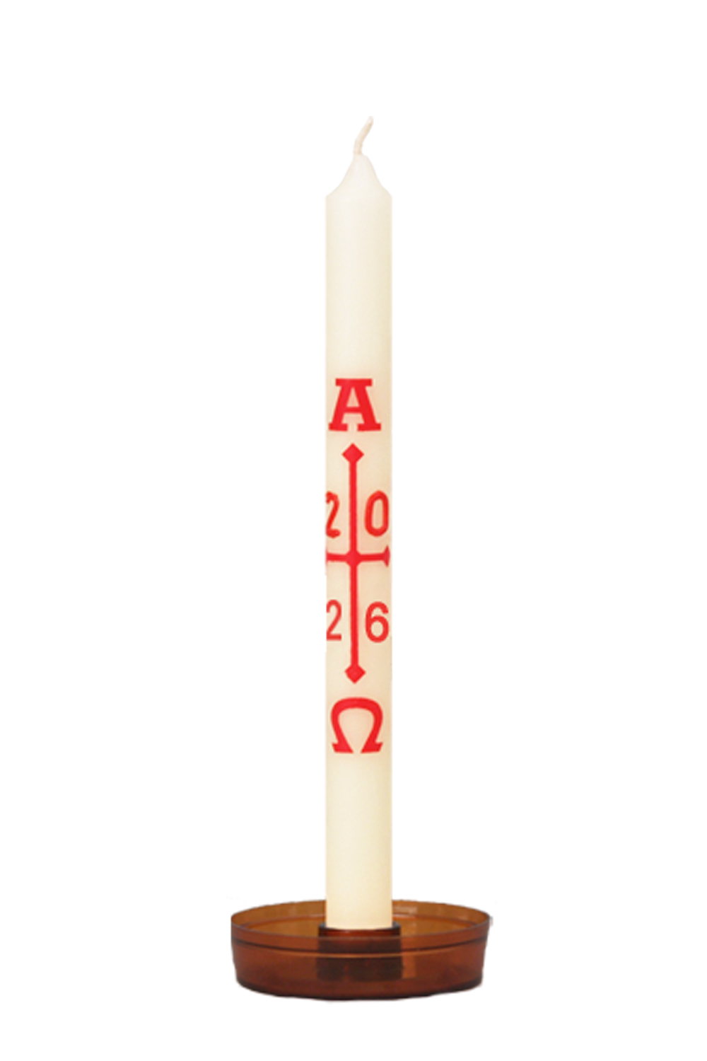 Osternachtkerze 5a mit Zahl 2026 (Preis ohne Leuchter)