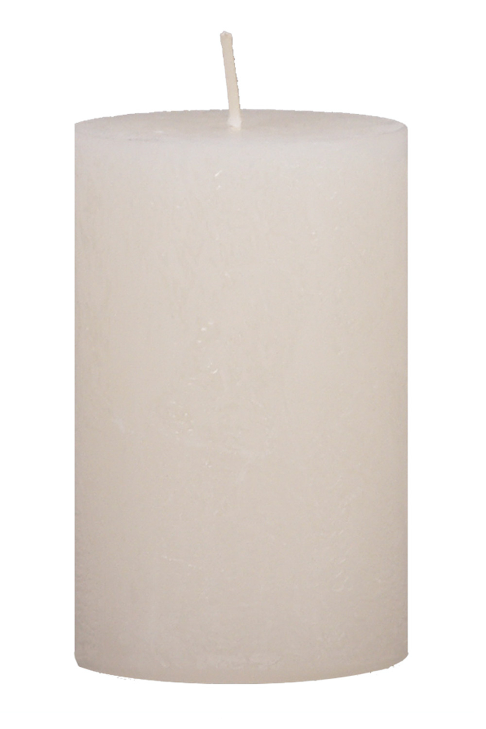 Kerzen für Adventkranz - Rustic-Stumpen wollweiß