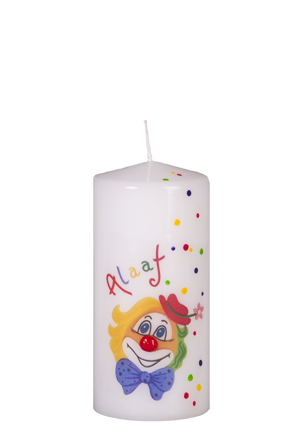 Karnevalskerze Clowngesicht 150x70 mm Alaaf" (Dekoration)