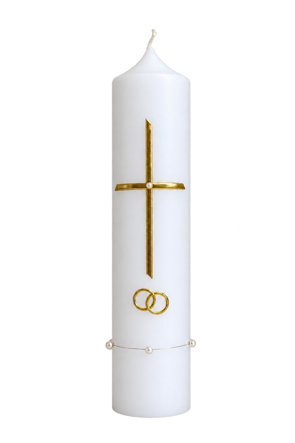 Hochzeitskerze 413a, 250 x 60 mm, weiß